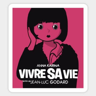 My Life to Live - French Nouvelle Vague poster Sticker